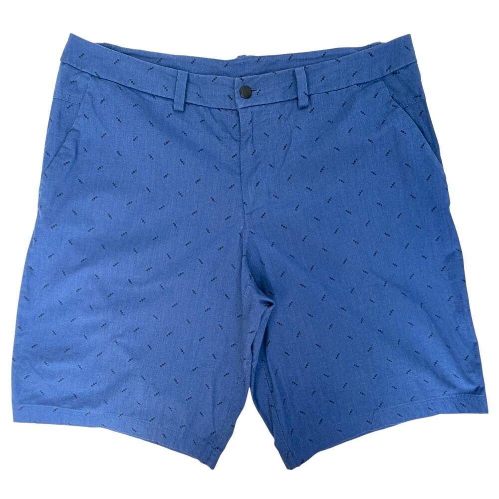 Lululemon Mens Shorts 38 Blue Performance Athletic Casual Stretch Shorts